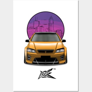 holden commodore ve ute yellow Posters and Art